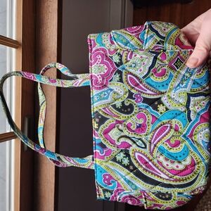 Veea Bradley Vibrant Pink and Blue Paisley Bag